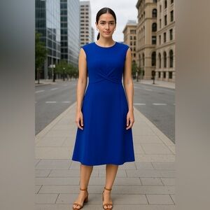 💙NWT! London Times Blue Twist Dress